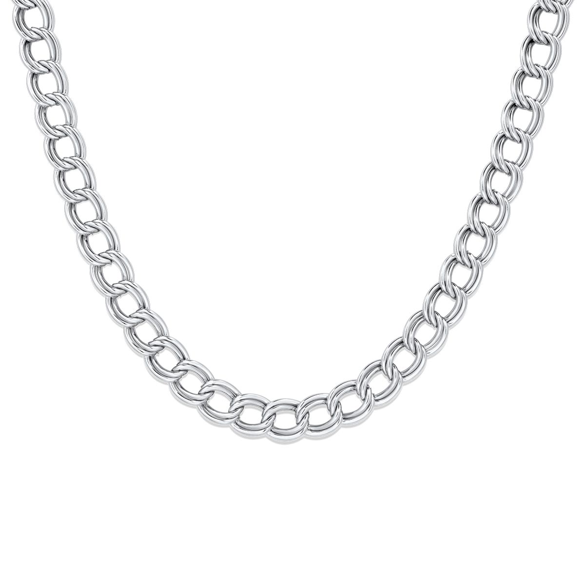 Floral Chain Silver 7MM Αλυσίδα λαιμού από ανοξείδωτο ατσάλι 316L